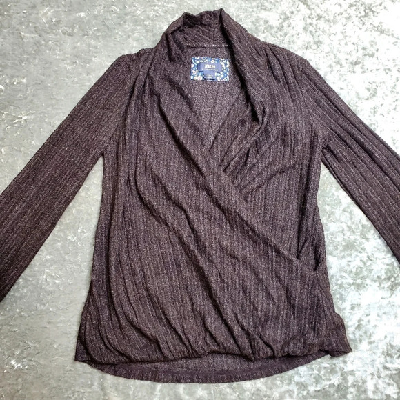 Maeve by Anthropologie Rafaela Hacci Surplice Top - Picture 8 of 8